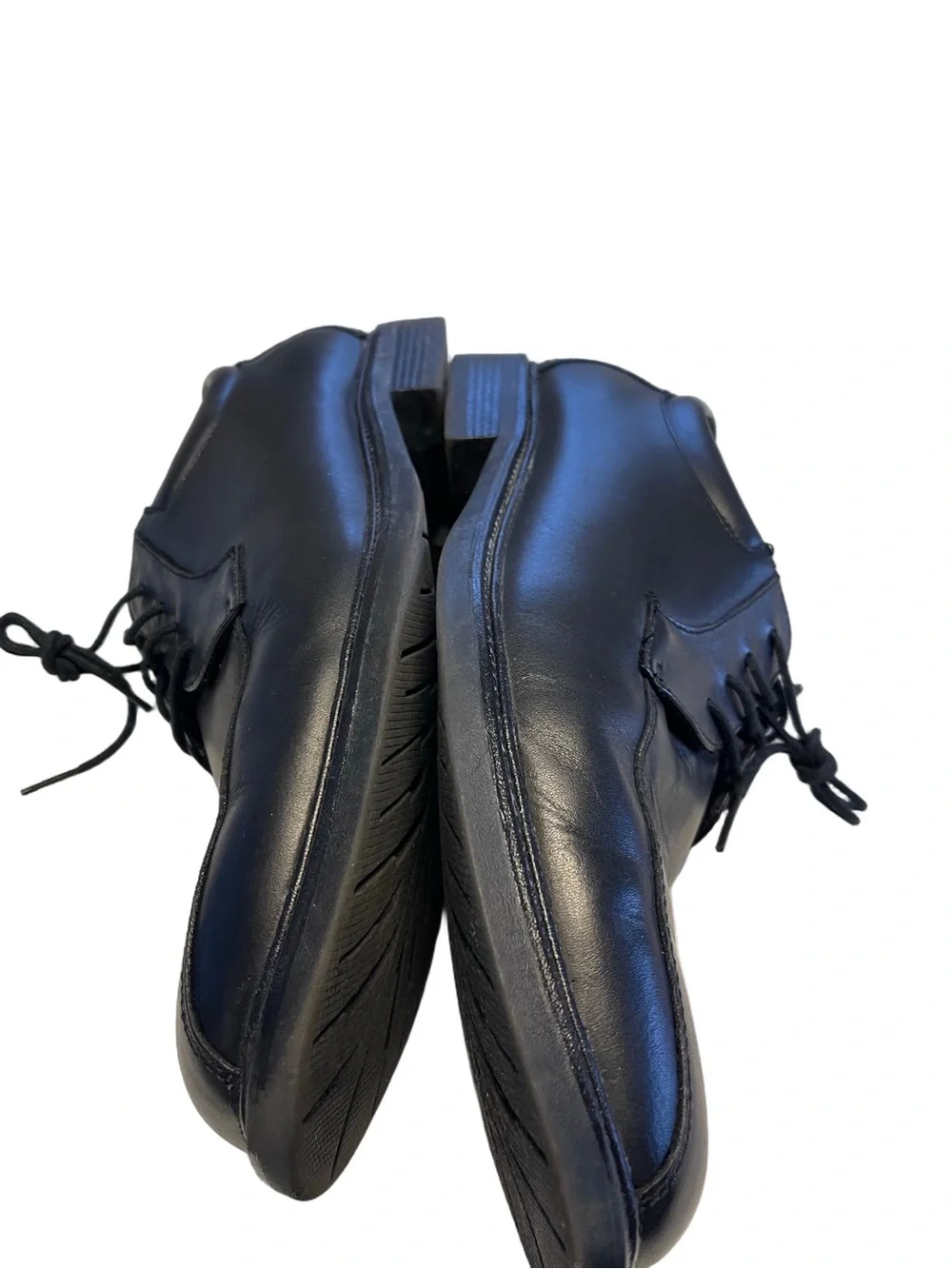 Nunn Bush Men's  Comfort Dress Gel  Black Lace-Up Dress Shoes Square Toes Sz 12M